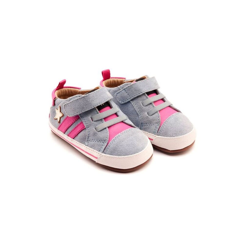 Old Soles Wos Baby Leather & Suede Sneaker, Blue